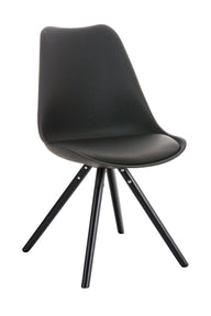 CLP Stuhl Pegleg Rund schwarz