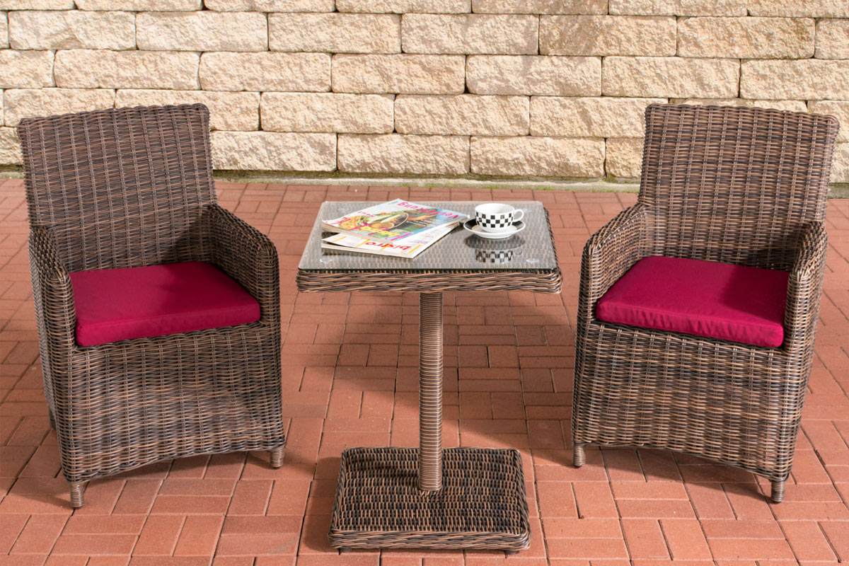 CLP Sitzgruppe Palermo 5mm Rubinrot