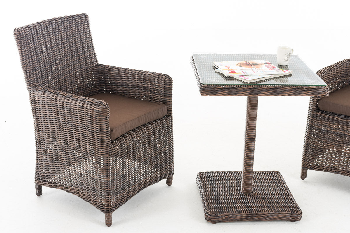 CLP Sitzgruppe Palermo 5mm Terrabraun – Produktabbildung 3