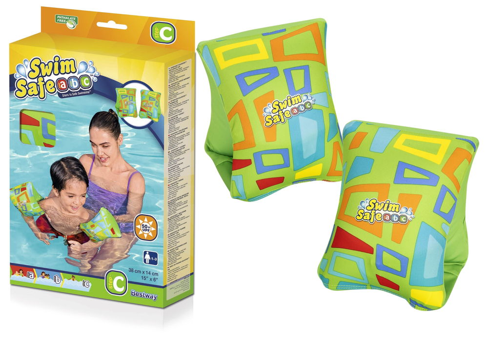 green Bestway 32183 swimming armbands M/L