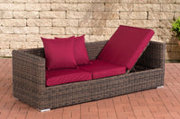 CLP Lounge-Sofa Solano 5mm Rubinrot