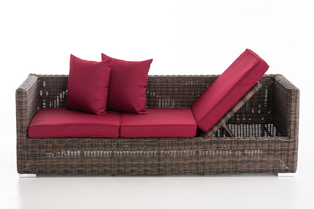 CLP Lounge-Sofa Solano 5mm Rubinrot – Produktabbildung 2