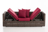 CLP Lounge-Sofa Solano 5mm Rubinrot – Produktabbildung 3