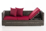 CLP Lounge-Sofa Solano 5mm Rubinrot – Produktabbildung 10