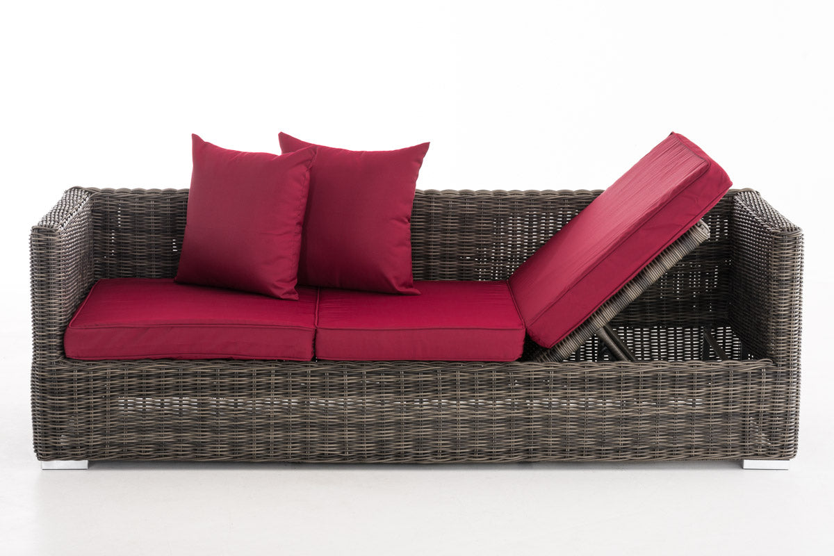 CLP Lounge-Sofa Solano 5mm Rubinrot – Produktabbildung 10