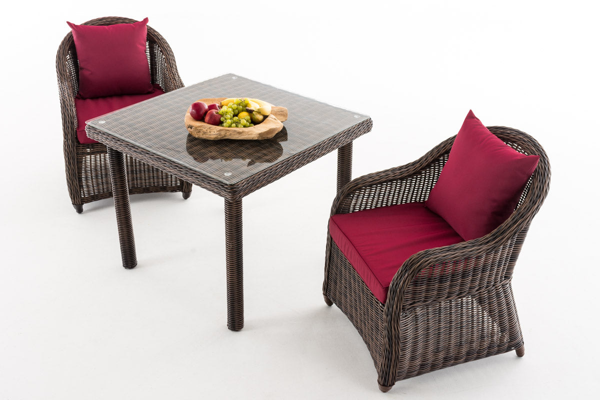 CLP Sitzgruppe San Juan K80 Rubinrot – Produktabbildung 2