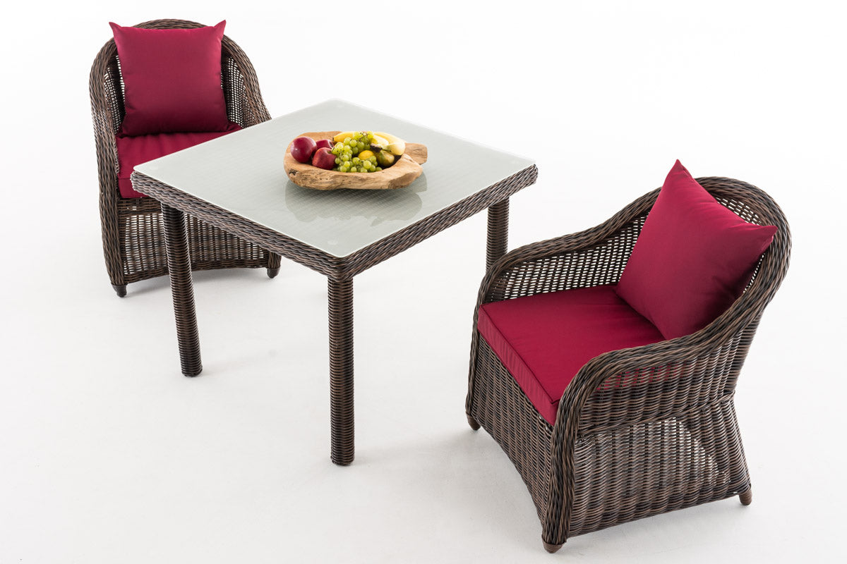 CLP Sitzgruppe San Juan M80 Rubinrot – Produktabbildung 2