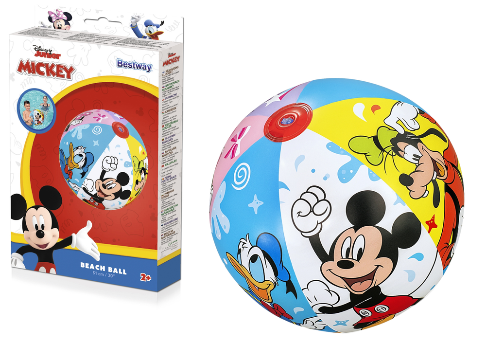 Inflatable Mickey Mouse Beach Ball 51cm Bestway 91098