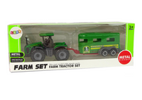 Green tractor with trailer (4)