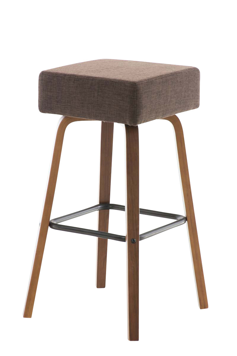 Barhocker Luca Stoff walnuss
