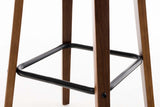 Barhocker Luca Stoff walnuss