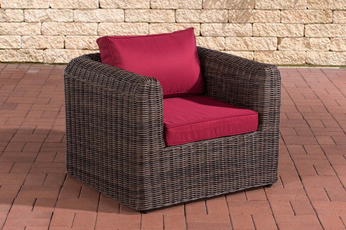 CLP Sessel Marbella Rubinrot 5mm