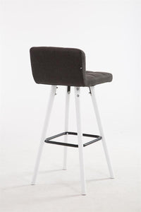 Barhocker Lincoln V2 Stoff Weiß