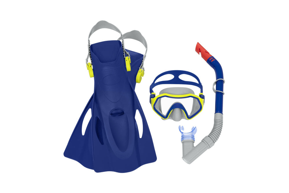 Children's Snorkeling Set Blue Mask, Fins, Snorkel Bestway 25046