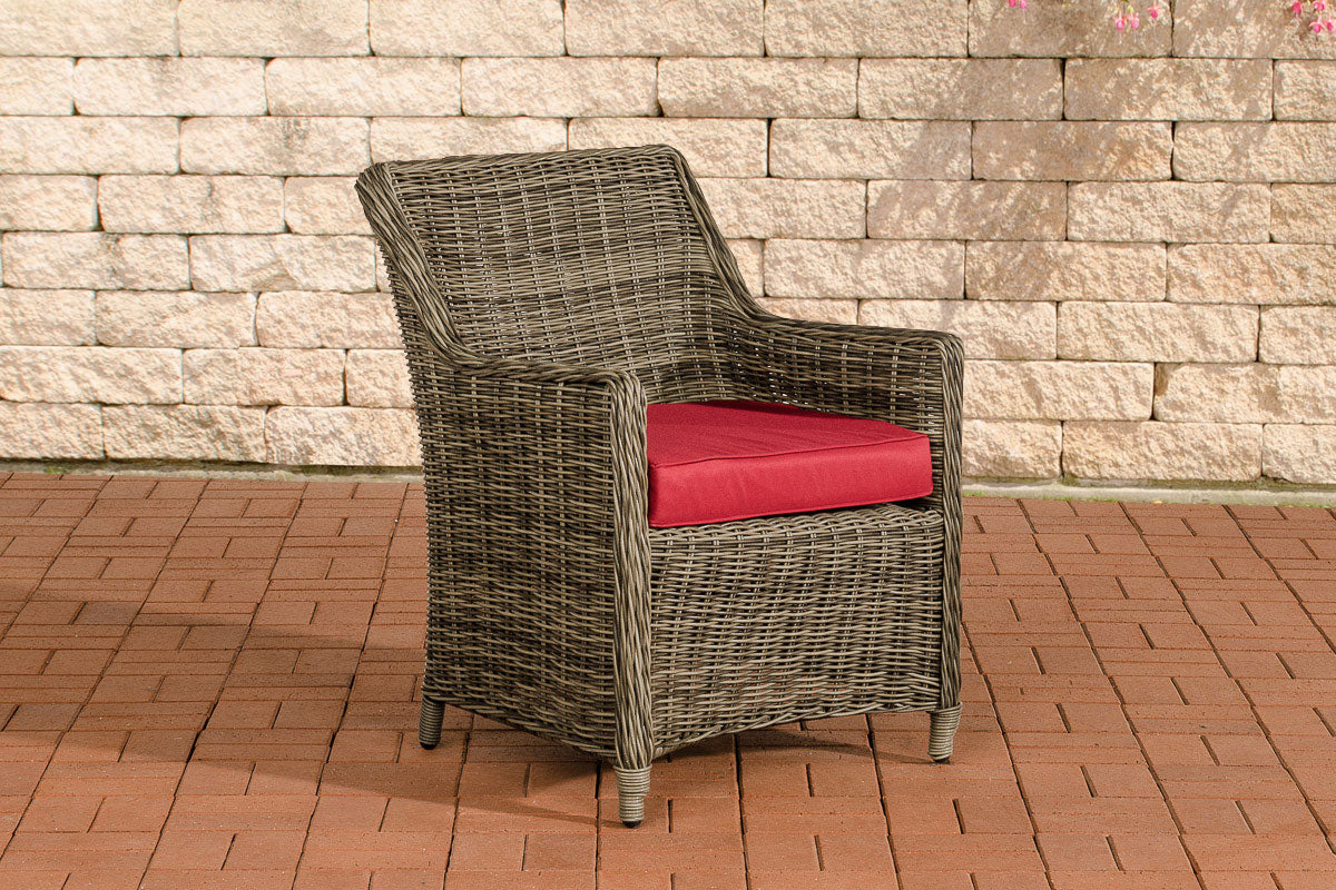CLP 6er Set Sessel Sandnes Rubinrot – Produktabbildung 2