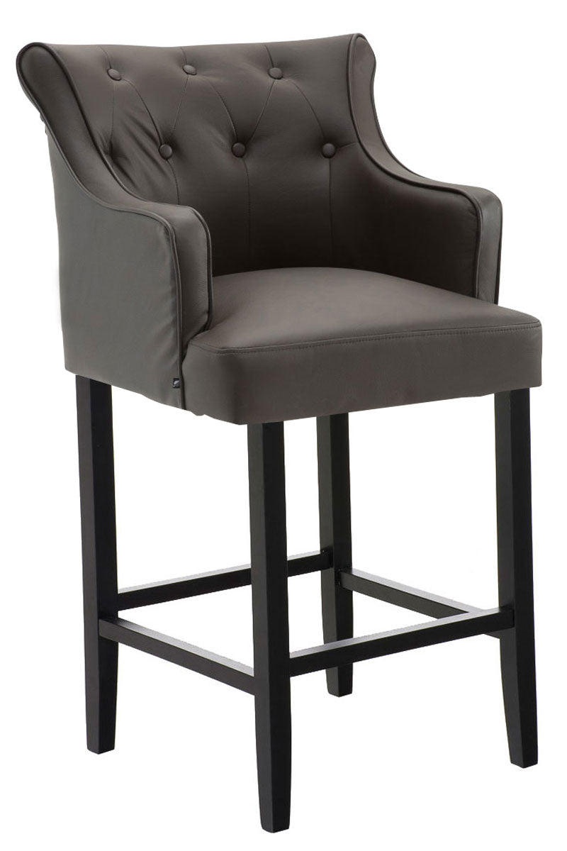 Barhocker Lykso Echtleder Schwarz