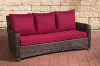 CLP 3er Sofa San Fernando Rubinrot