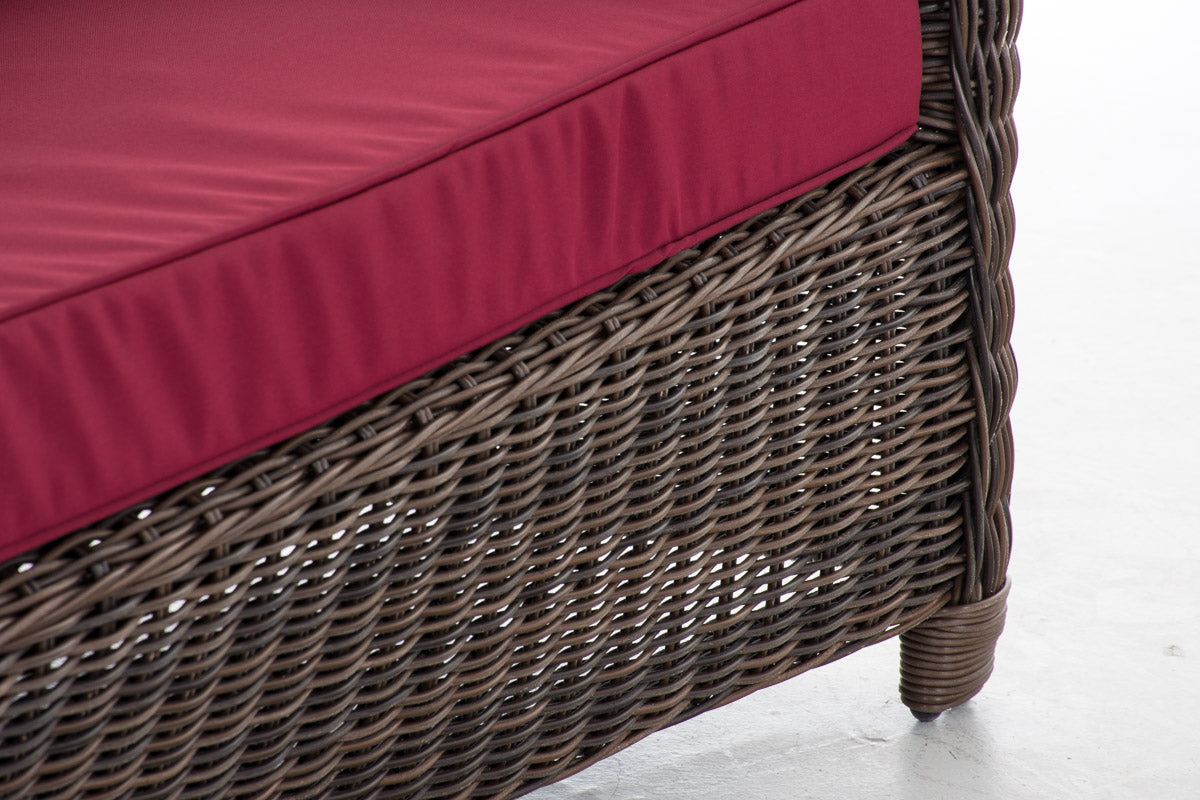 CLP 3er Sofa San Fernando Rubinrot – Produktabbildung 7