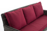 CLP 3er Sofa San Fernando Rubinrot – Produktabbildung 10