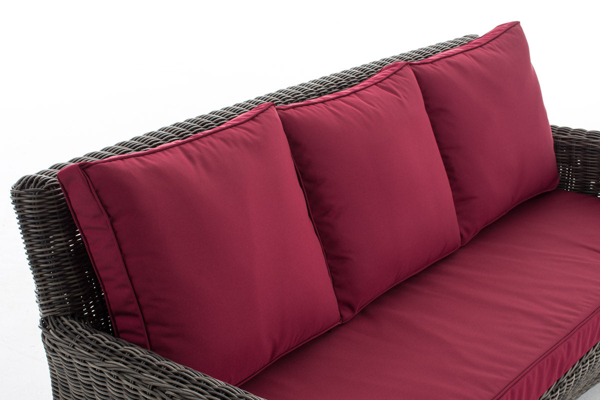 CLP 3er Sofa San Fernando Rubinrot – Produktabbildung 10