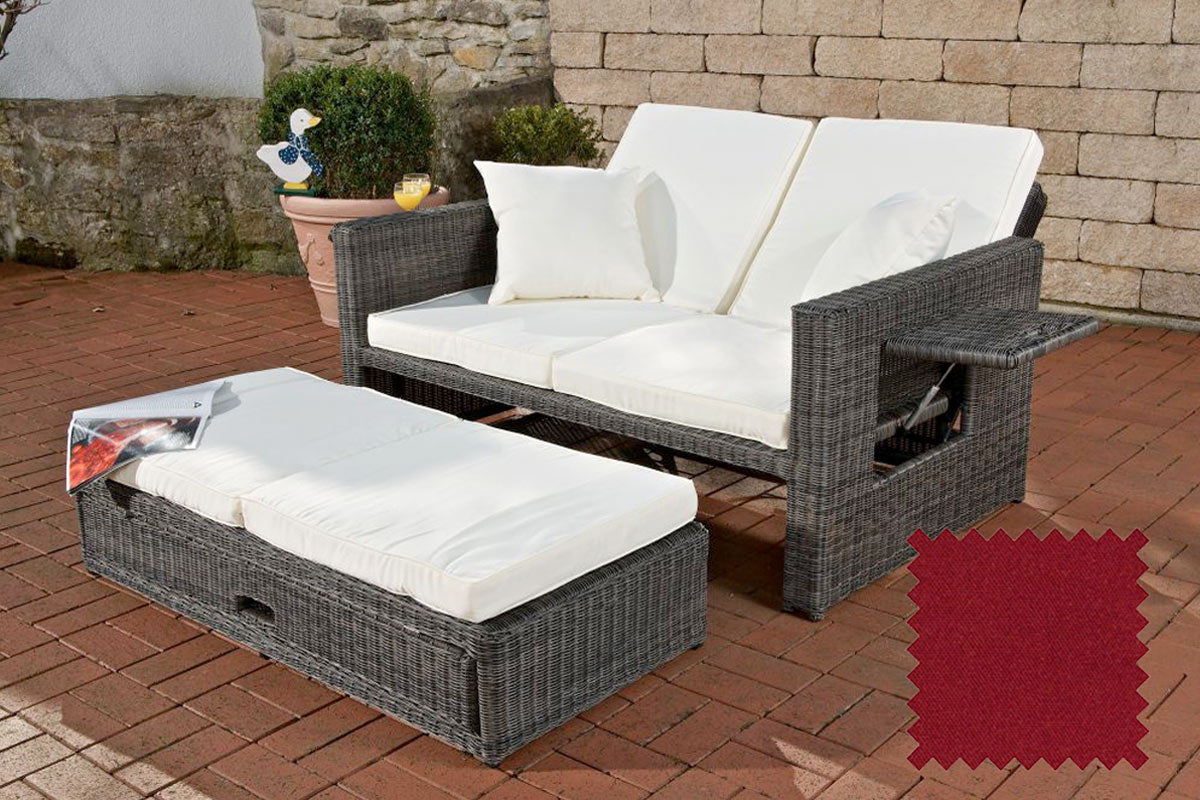 CLP Sofa Ancona Rubinrot 3mm