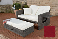 CLP Sofa Ancona Rubinrot 3mm