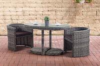 CLP Sitzgruppe Bayamo Rundrattan Terrabraun – Produktabbildung 6