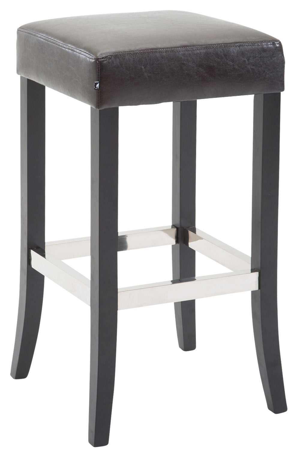 Barhocker Venta Kunstleder Schwarz
