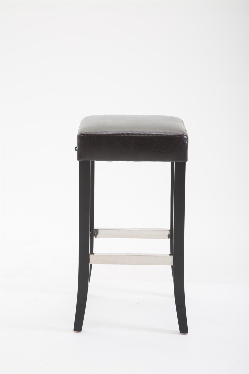 Barhocker Venta Kunstleder Schwarz