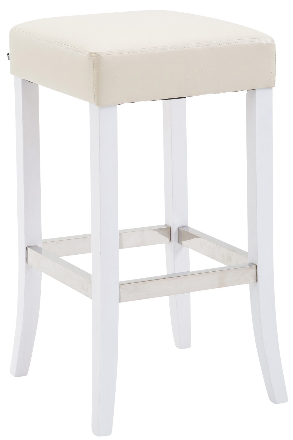 CLP Barhocker Venta Kunstleder Weiß – Produktabbildung 3