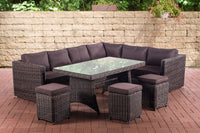 CLP Sitzgruppe Siena 5mm Terrabraun