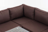 CLP Sitzgruppe Siena 5mm Terrabraun – Produktabbildung 6