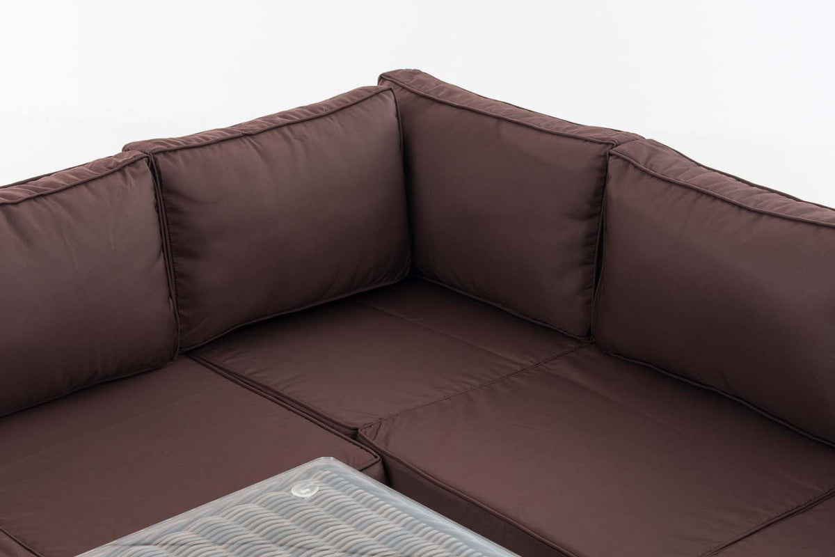 CLP Sitzgruppe Siena 5mm Terrabraun – Produktabbildung 6
