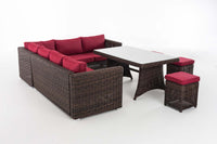 CLP Sitzgruppe Siena 5mm Rubinrot – Produktabbildung 3