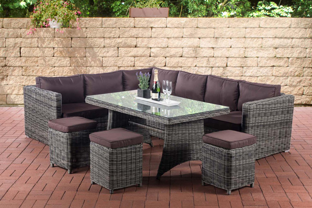 CLP Sitzgruppe Sorano 5mm Terrabraun