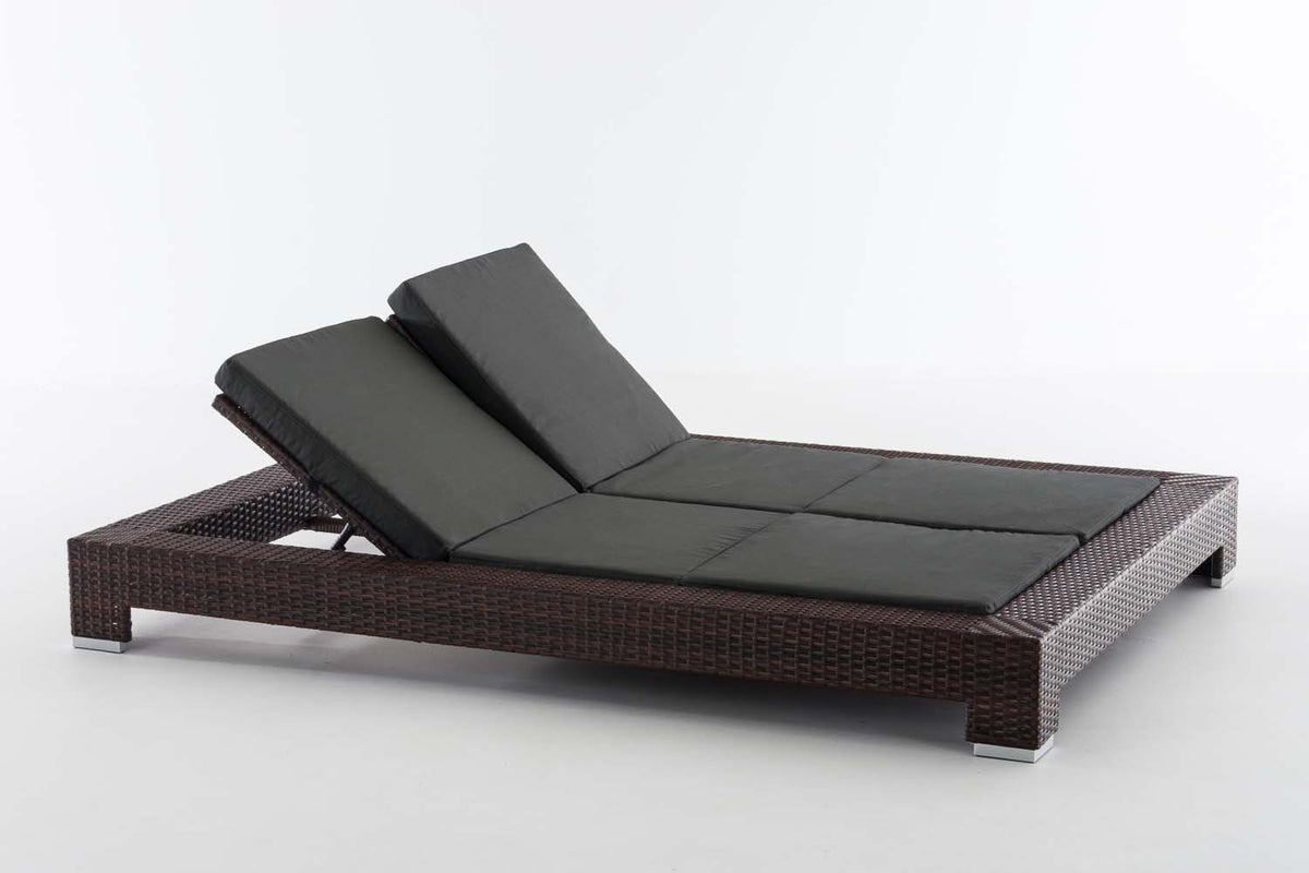 CLP Sonnenliege Sunshine Flachrattan Anthrazit – Produktabbildung 2