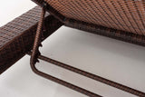 CLP Sonnenliege Sunshine Flachrattan Rubinrot – Produktabbildung 6