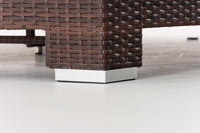 CLP Sonnenliege Sunshine Flachrattan Rubinrot – Produktabbildung 8