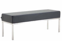 CLP 3er Sitzbank Newton Kunstleder edelstahl – Produktabbildung 4