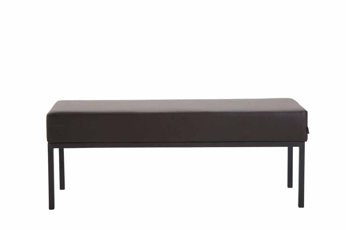 CLP 3er Sitzbank Newton Kunstleder schwarz – Produktabbildung 2