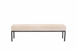 CLP 4er Sitzbank Newton Stoff schwarz – Produktabbildung 5