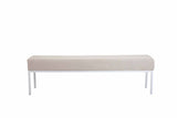 CLP 4er Sitzbank Newton Stoff weiß – Produktabbildung 5