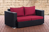 CLP 2er Sofa Provence / Sunset Rubinrot – Produktabbildung 8