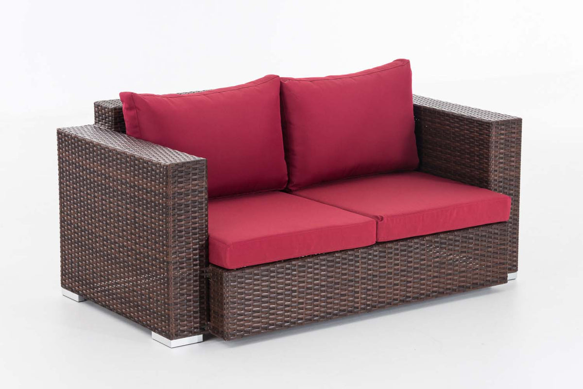 CLP 2er Sofa Provence / Sunset Rubinrot – Produktabbildung 2