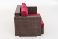 CLP 2er Sofa Provence / Sunset Rubinrot – Produktabbildung 4