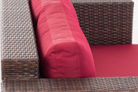 CLP 2er Sofa Provence / Sunset Rubinrot – Produktabbildung 5