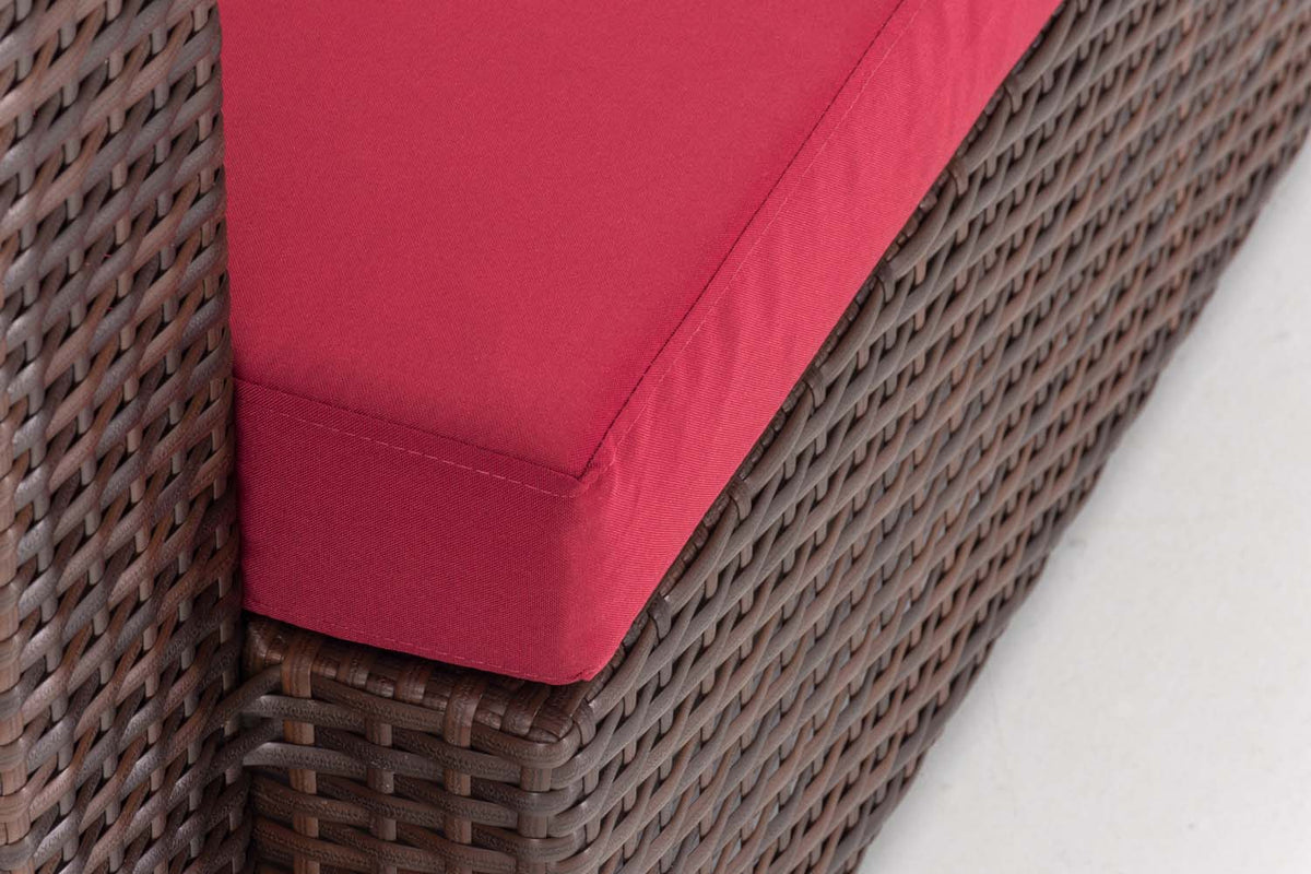 CLP 2er Sofa Provence / Sunset Rubinrot – Produktabbildung 6