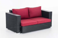 CLP 2er Sofa Provence / Sunset Rubinrot – Produktabbildung 9