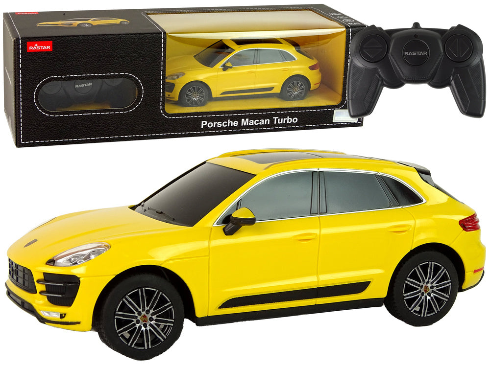 R/C Porsche Macan Turbo Car 1:24 Rastar Yellow