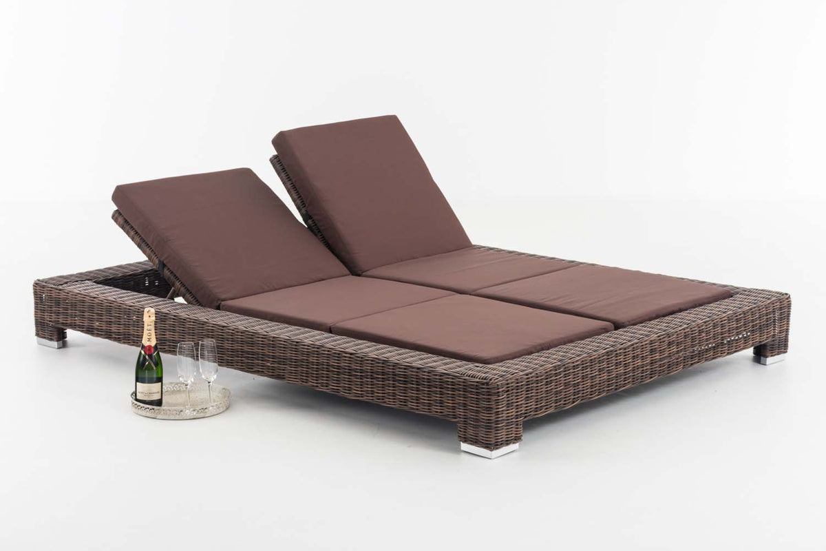 CLP Sonnenliege Sunshine Rundrattan terrabraun – Produktabbildung 2